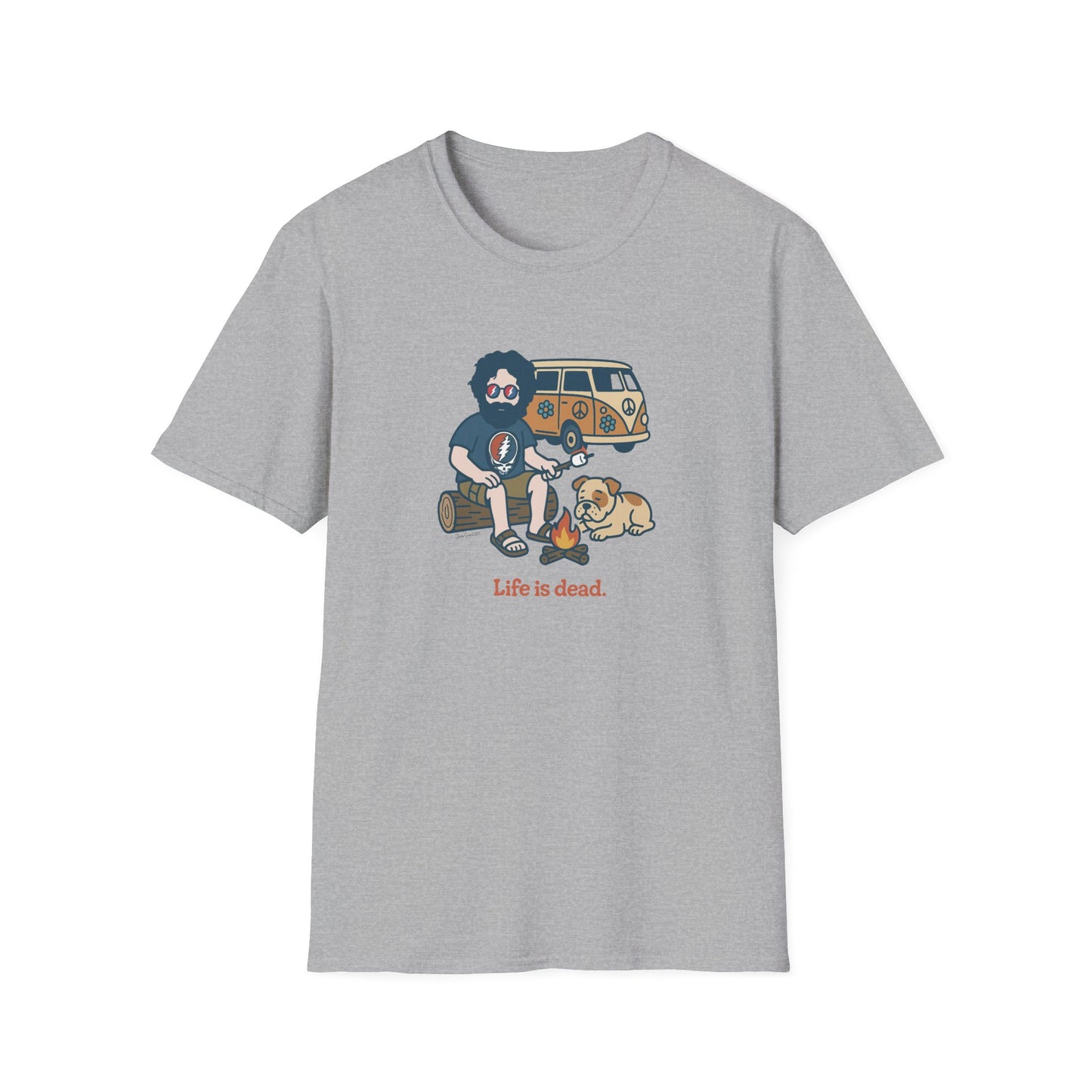 Campin' Jerry - Life is dead. Grateful Dead TShirt