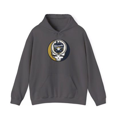 Milwaukee Brewers Grateful Dead Unisex Heavy Blend Hoodie - MLB