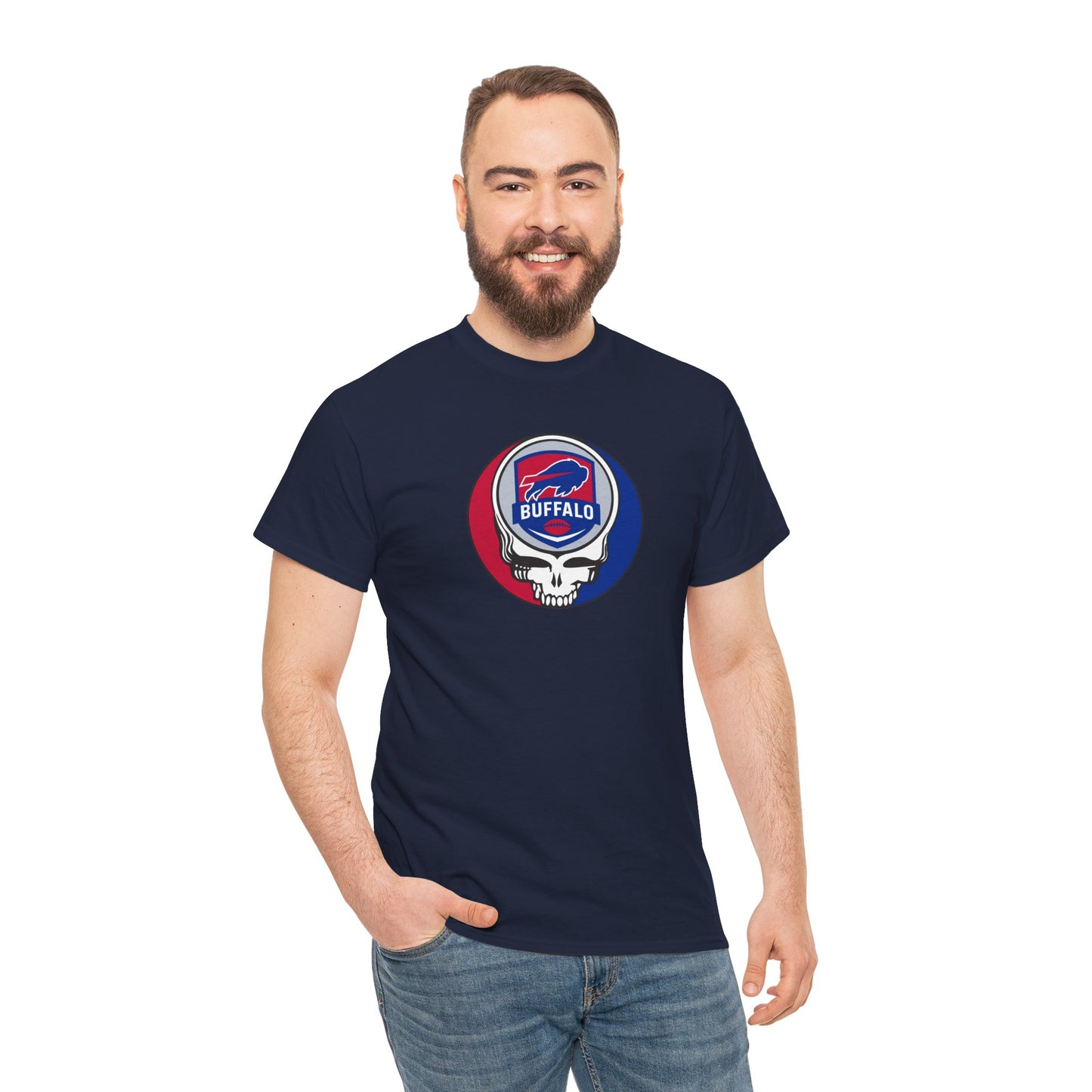 Life is dead. Grateful Grateful Gridiron Collection Buffalo Football Edition Stealie Unisex T-Shirt