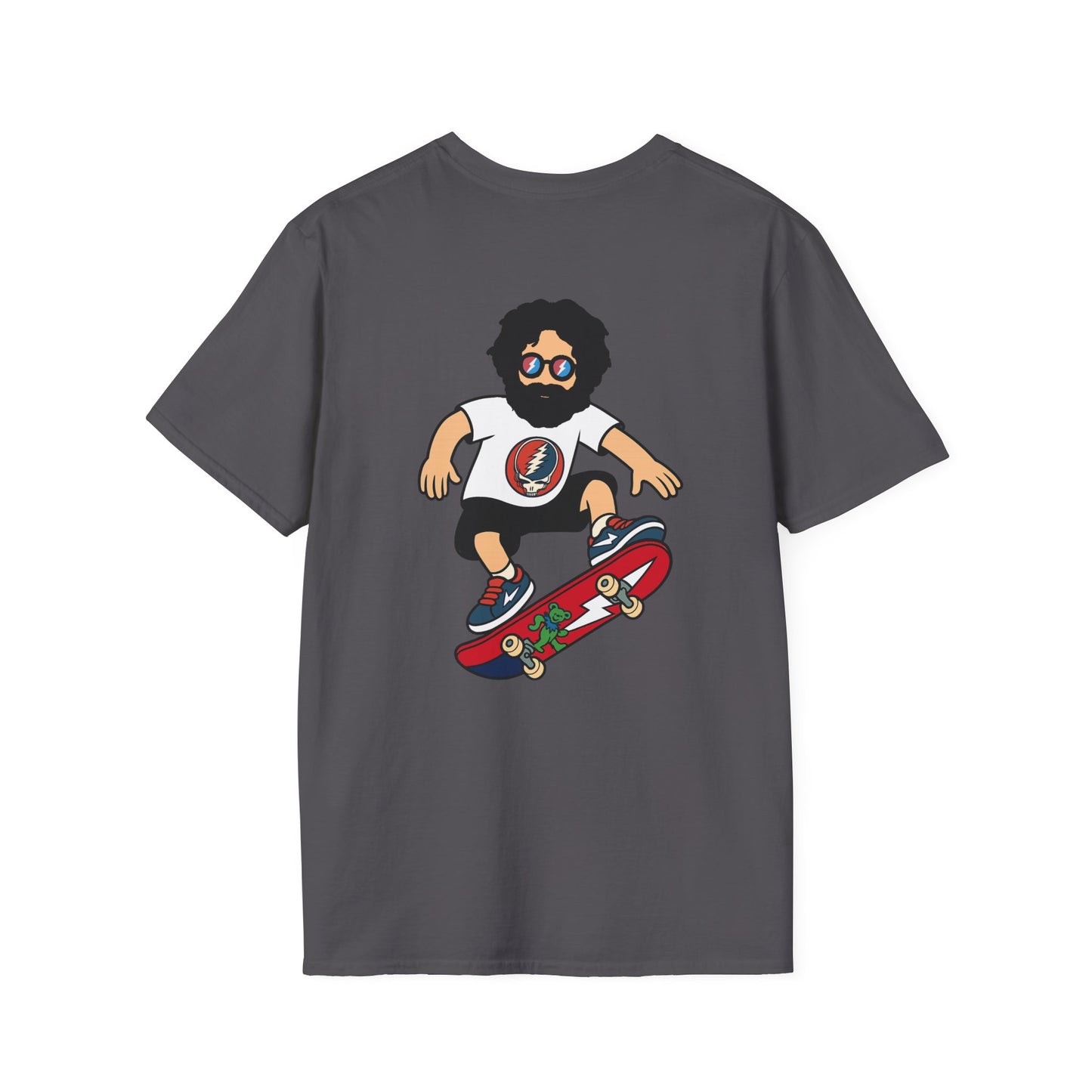 Shreddin' Jerry - Life is dead. Two-Sided Print Grateful Dead TShirt