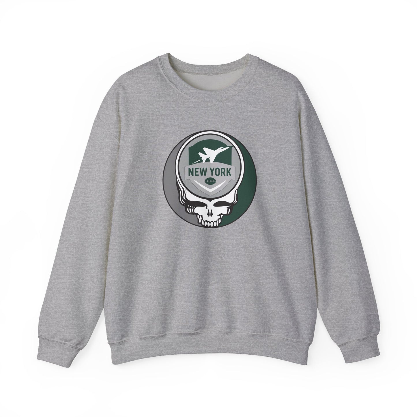 New York Football Grateful Dead Stealie Crewneck Sweatshirt - NFL