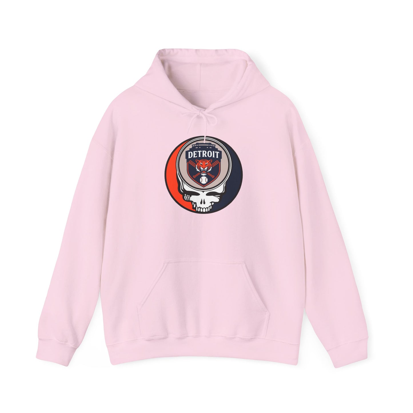 Detroit Tigers Grateful Dead Unisex Heavy Blend Hoodie - Hooded Sweatshirt