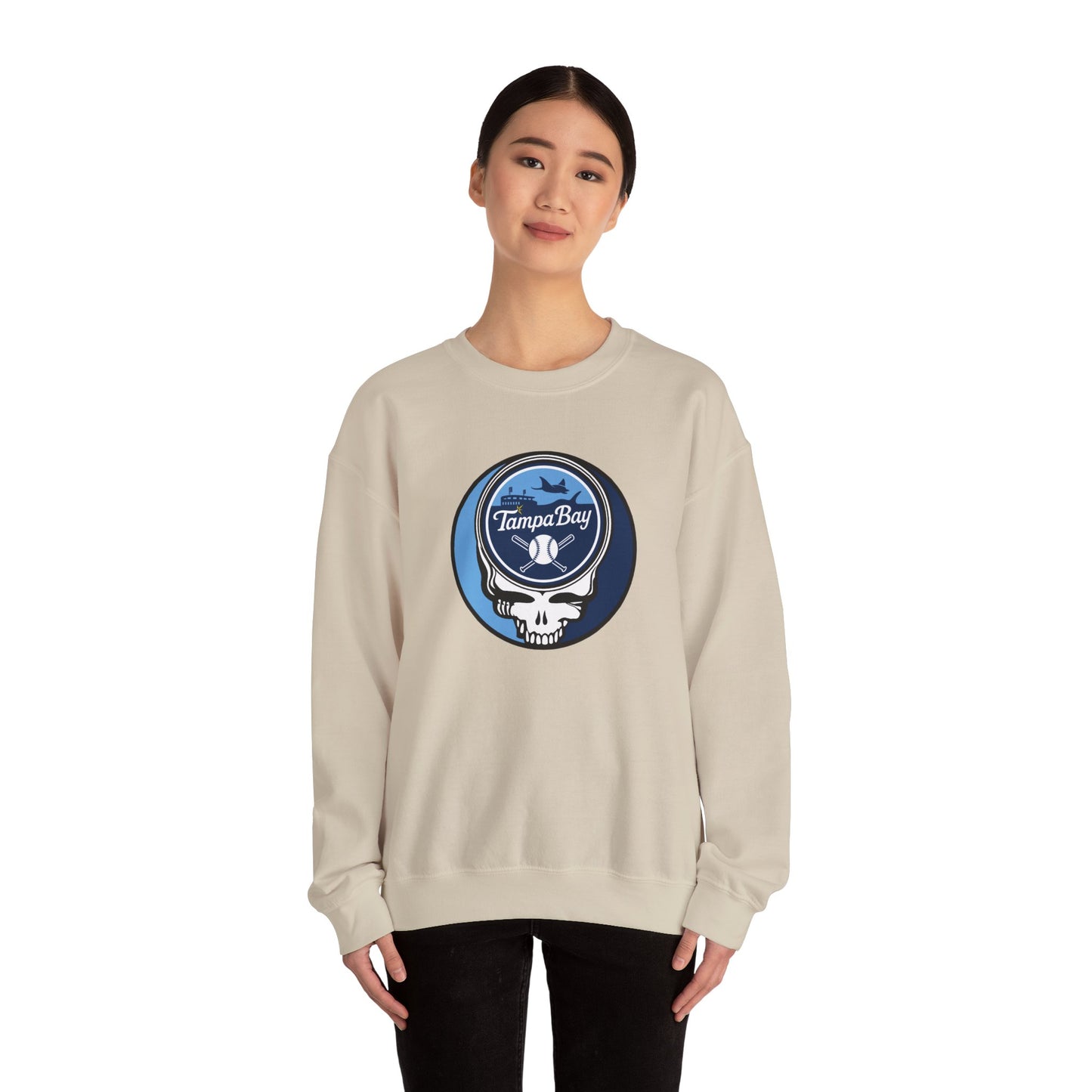 Tampa Bay Rays Stealie Grateful Dead Crewneck Sweatshirt - MLB