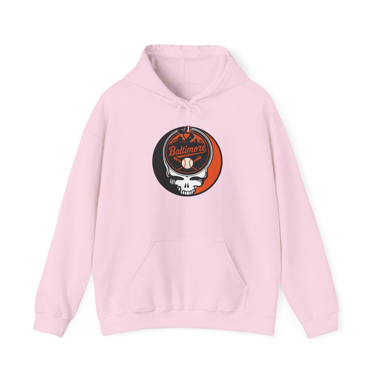 Baltimore Orioles Grateful Dead Unisex Heavy Blend Hoodie - Hooded Sweatshirt