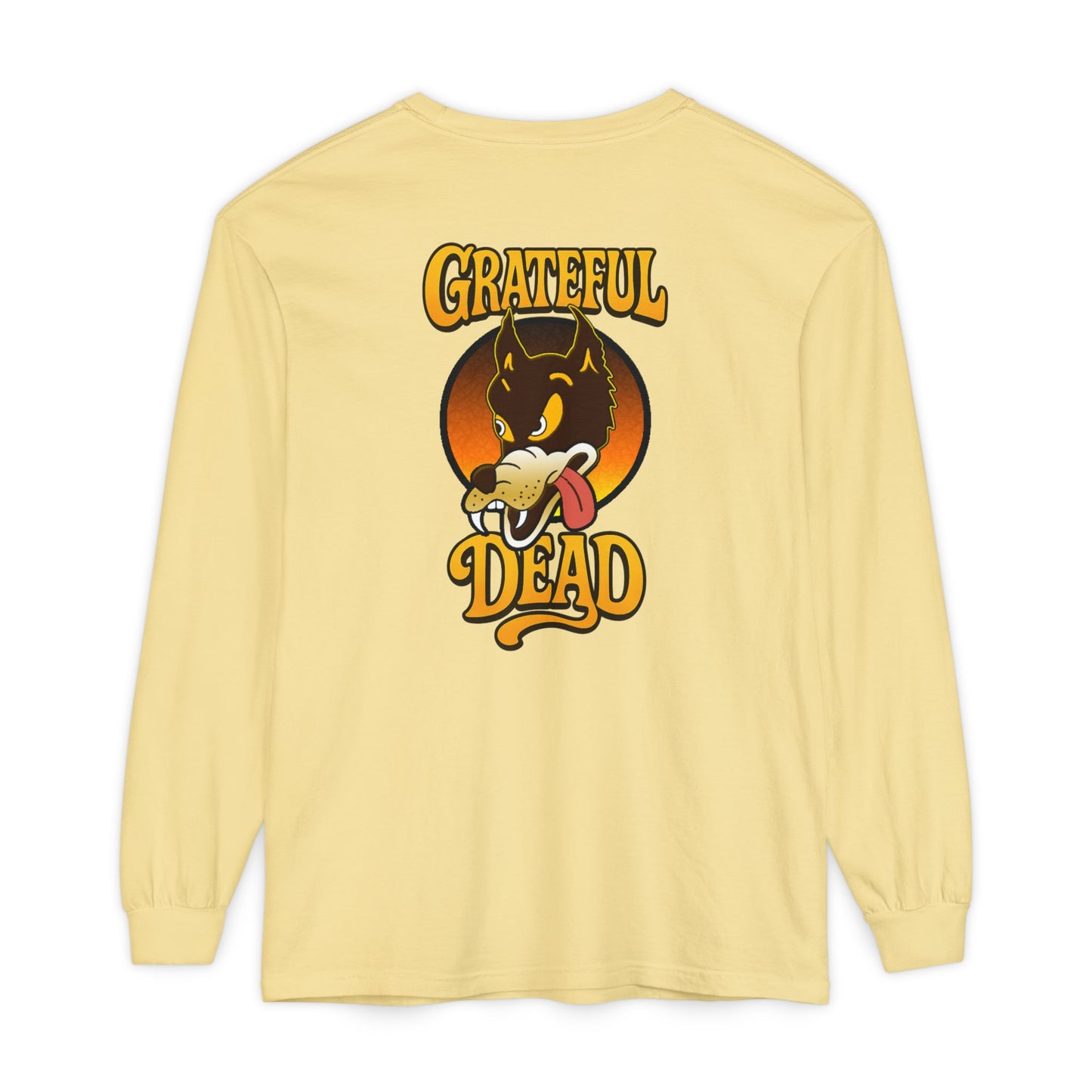 The Wolf Vineyard Collection Garment-Dyed Two-Sided Long Sleeve T-Shirt