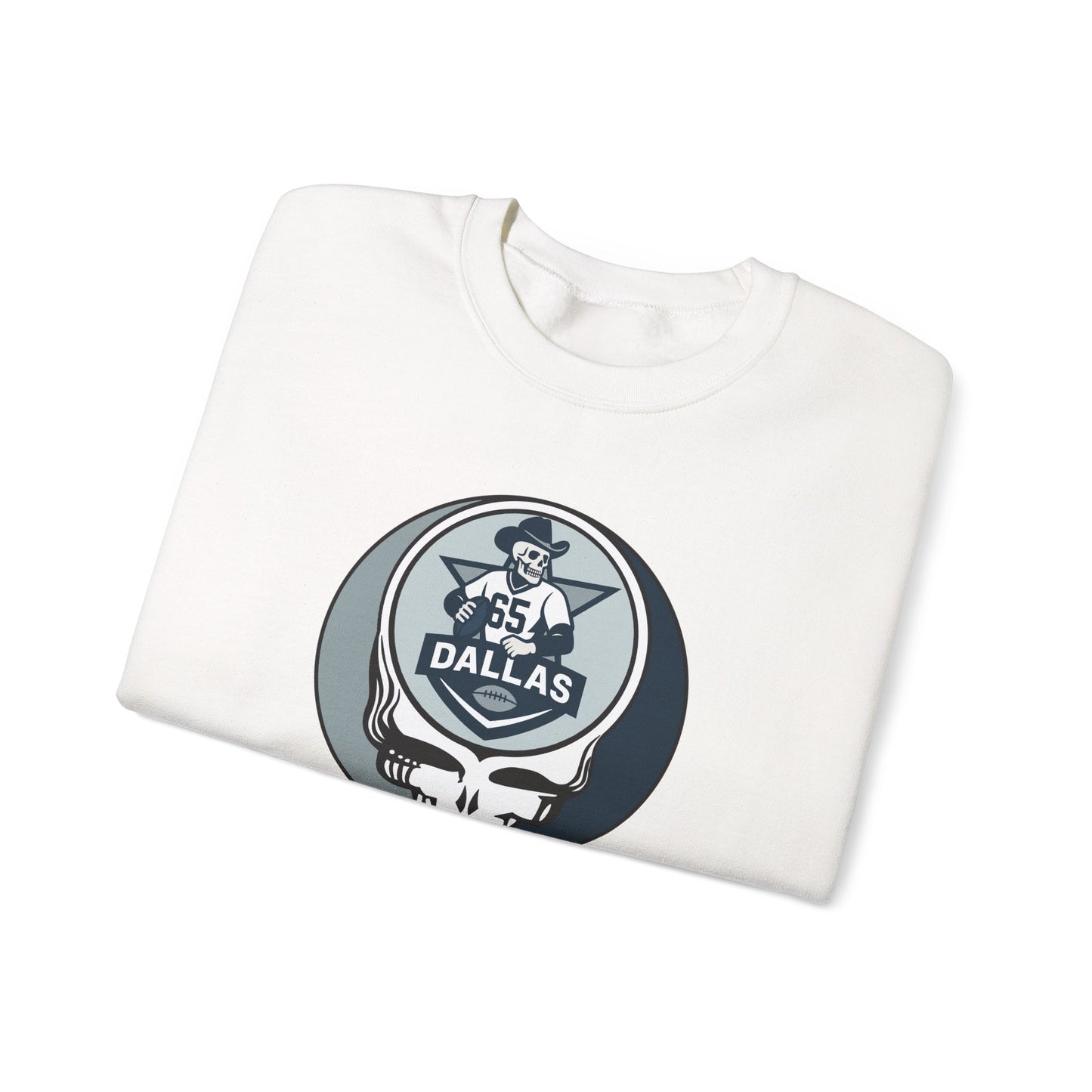 Dallas Football Grateful Dead Stealie Crewneck Sweatshirt - NFL