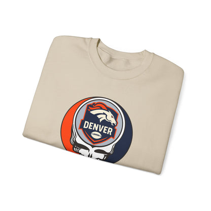 Denver Football Grateful Dead Stealie Crewneck Sweatshirt - NFL