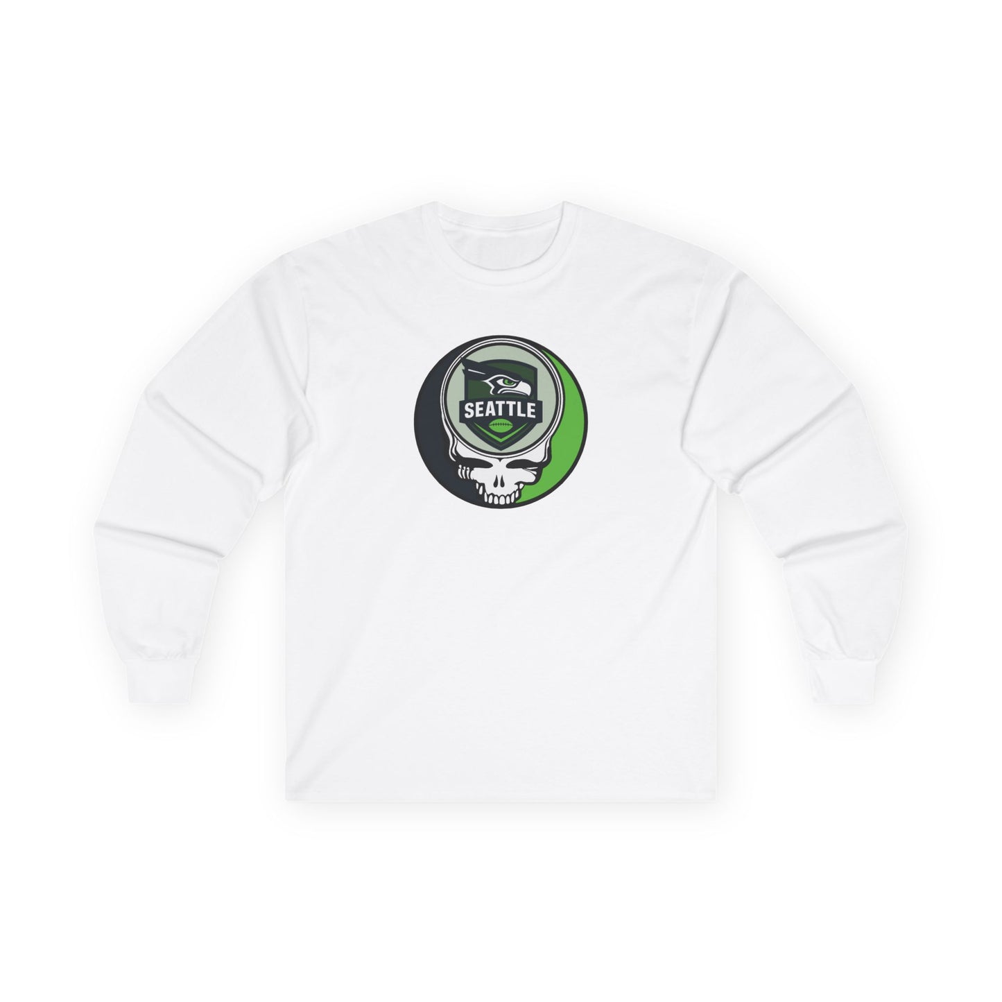 Seattle Football Stealie Ultra Cotton Long Sleeve Tee