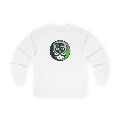 Seattle Football Stealie Ultra Cotton Long Sleeve Tee