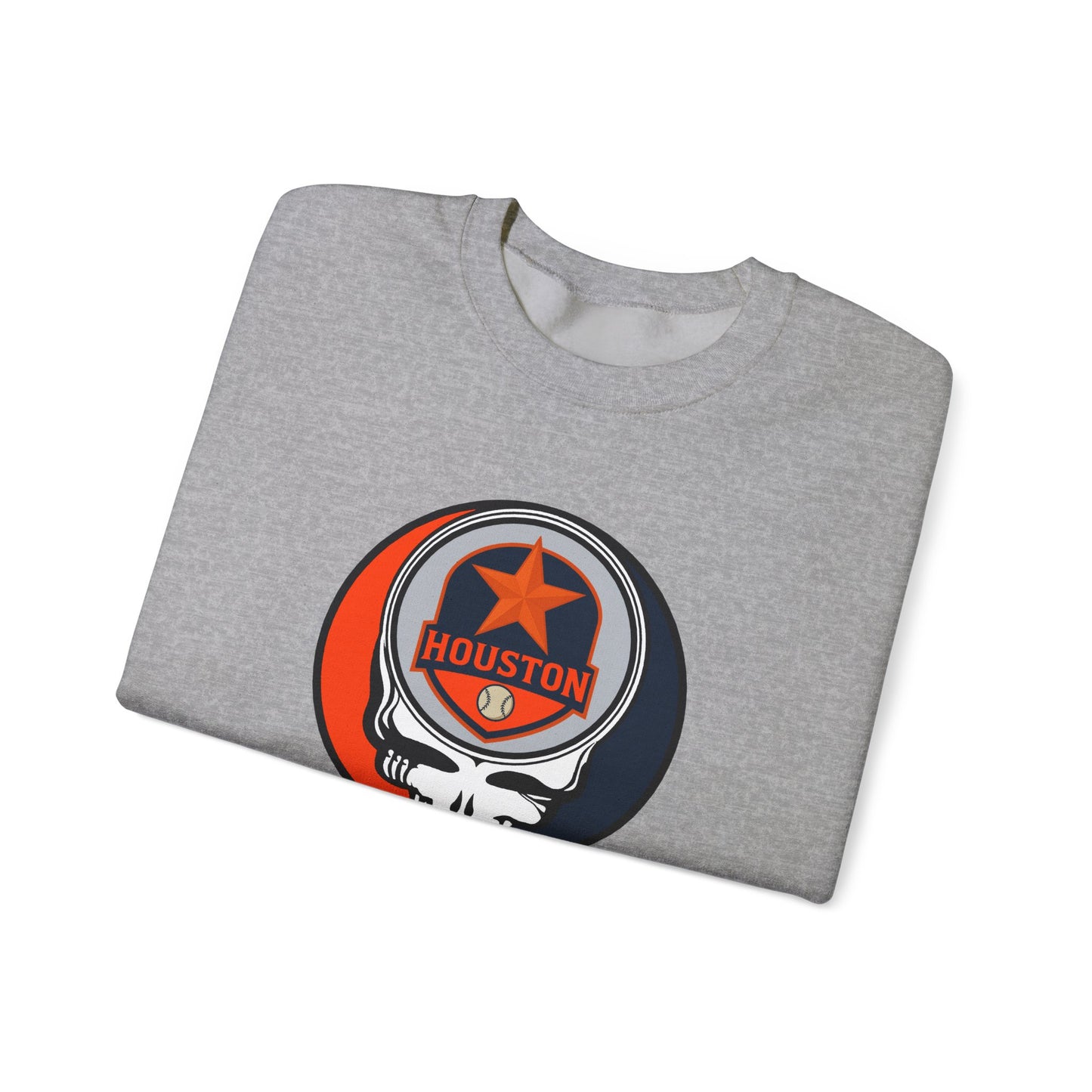 Houston Astros Stealie Grateful Dead Crewneck Sweatshirt - MLB
