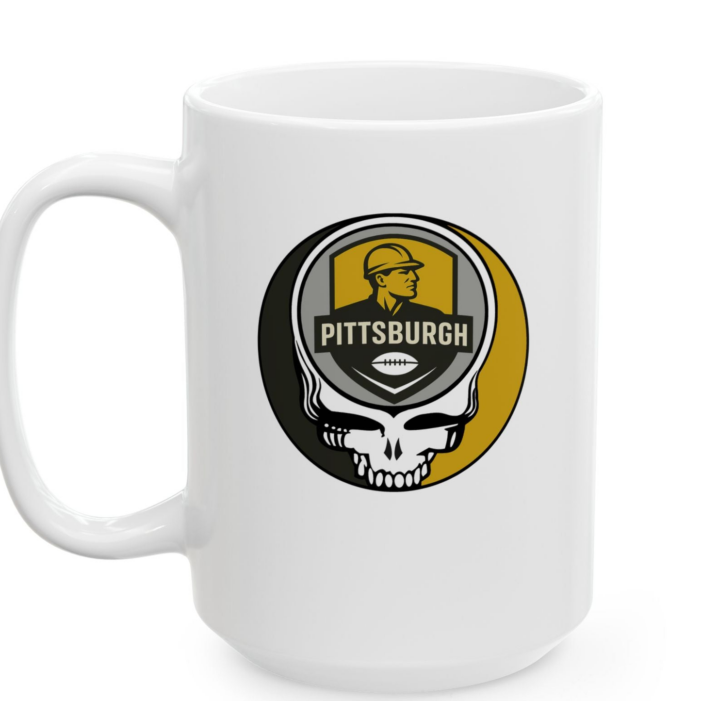Pittsburgh Football Stealie Ceramic Coffee Mug - NFL