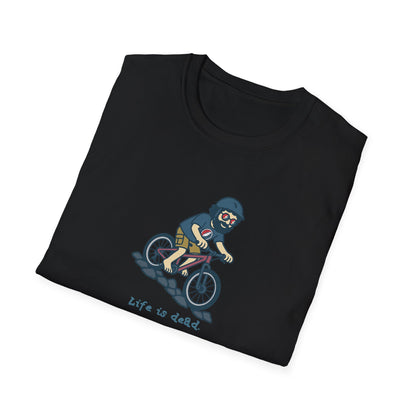 Mountain Bikin' Jerry - Life is dead. Grateful Dead TShirt