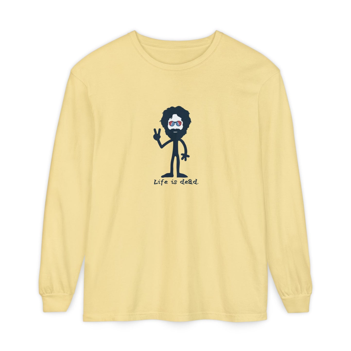Peace Loving Jerry Vineyard Collection Garment-dyed Long Sleeve T-Shirt