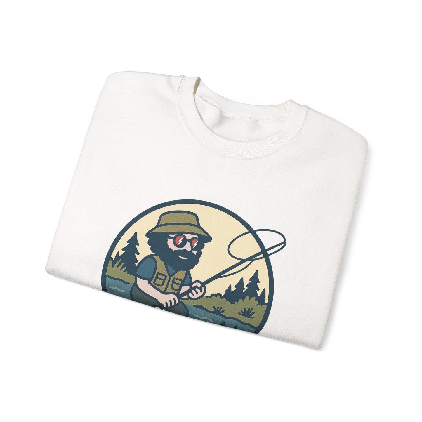 Fly Fishin' Jerry | Life is dead. Crewneck Sweatshirt