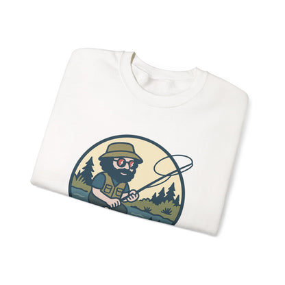 Fly Fishin' Jerry | Life is dead. Crewneck Sweatshirt