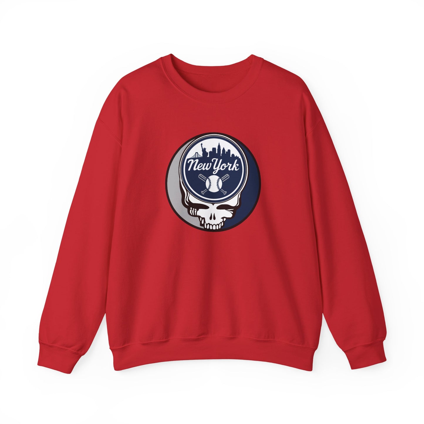 New York Yankees Stealie Grateful Dead Crewneck Sweatshirt - MLB