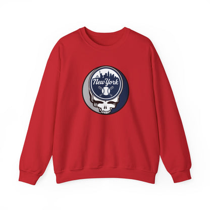 New York Yankees Stealie Grateful Dead Crewneck Sweatshirt - MLB