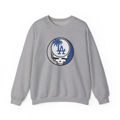 Los Angeles Dodgers Grateful Dead Stealie Crewneck Sweatshirt - MLB