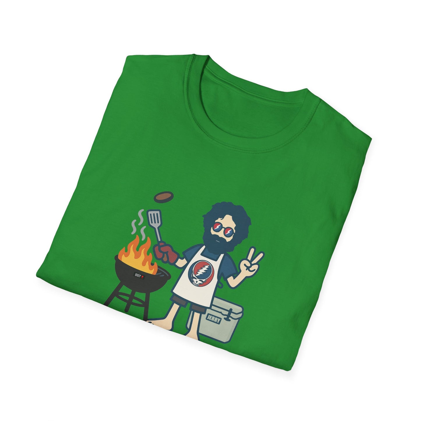 Grillin' Jerry - Life is dead. Grateful Dead TShirt