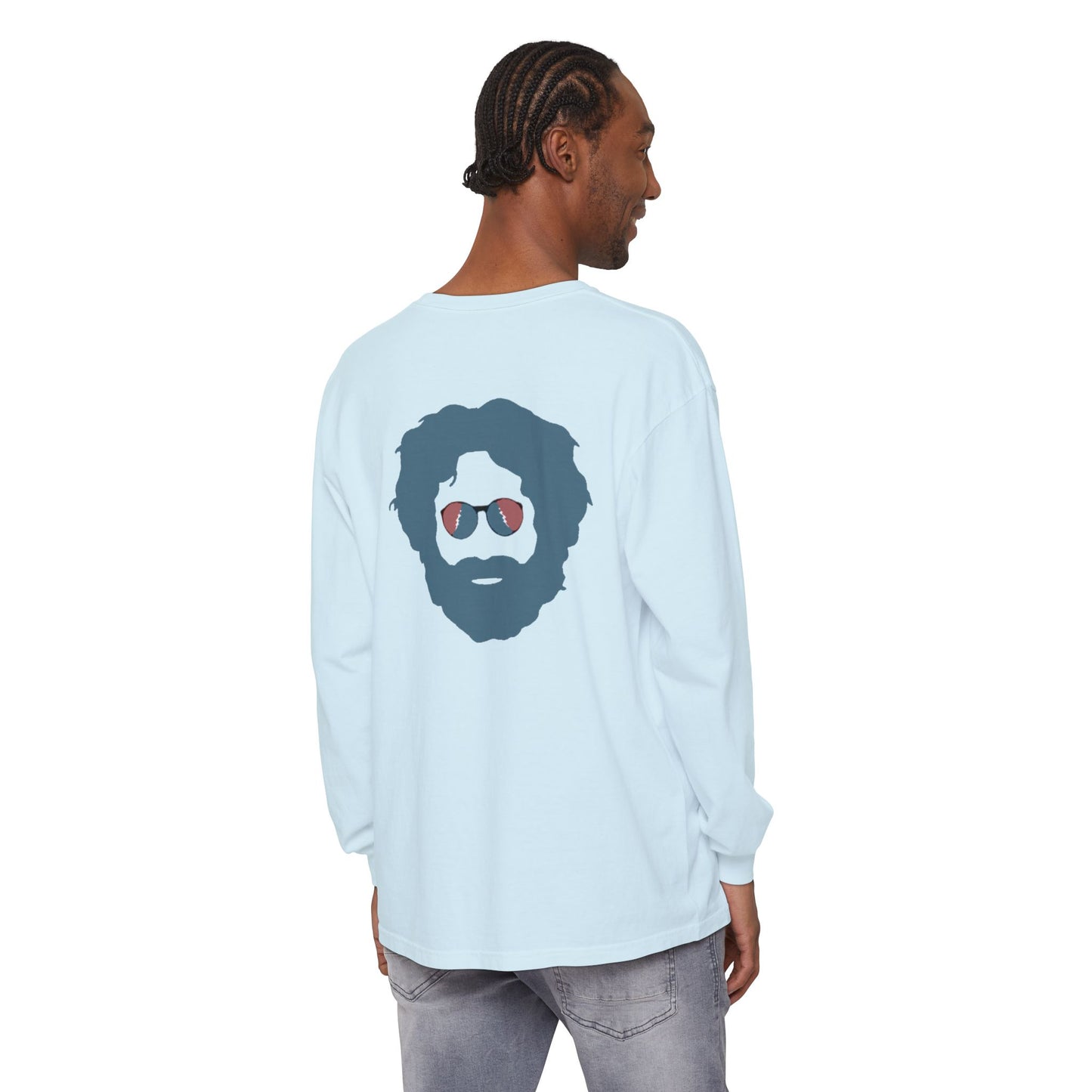 Grateful Dead Jerry Garcia Two-Sided Vineyard Collection Garment-dyed Long Sleeve T-Shirt