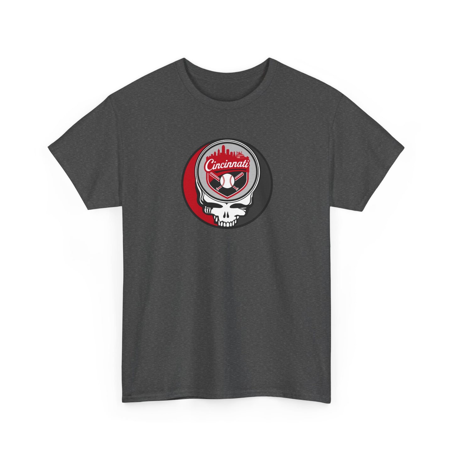Cincinnati Reds Grateful Dead Steal Your Face T-Shirt - MLB