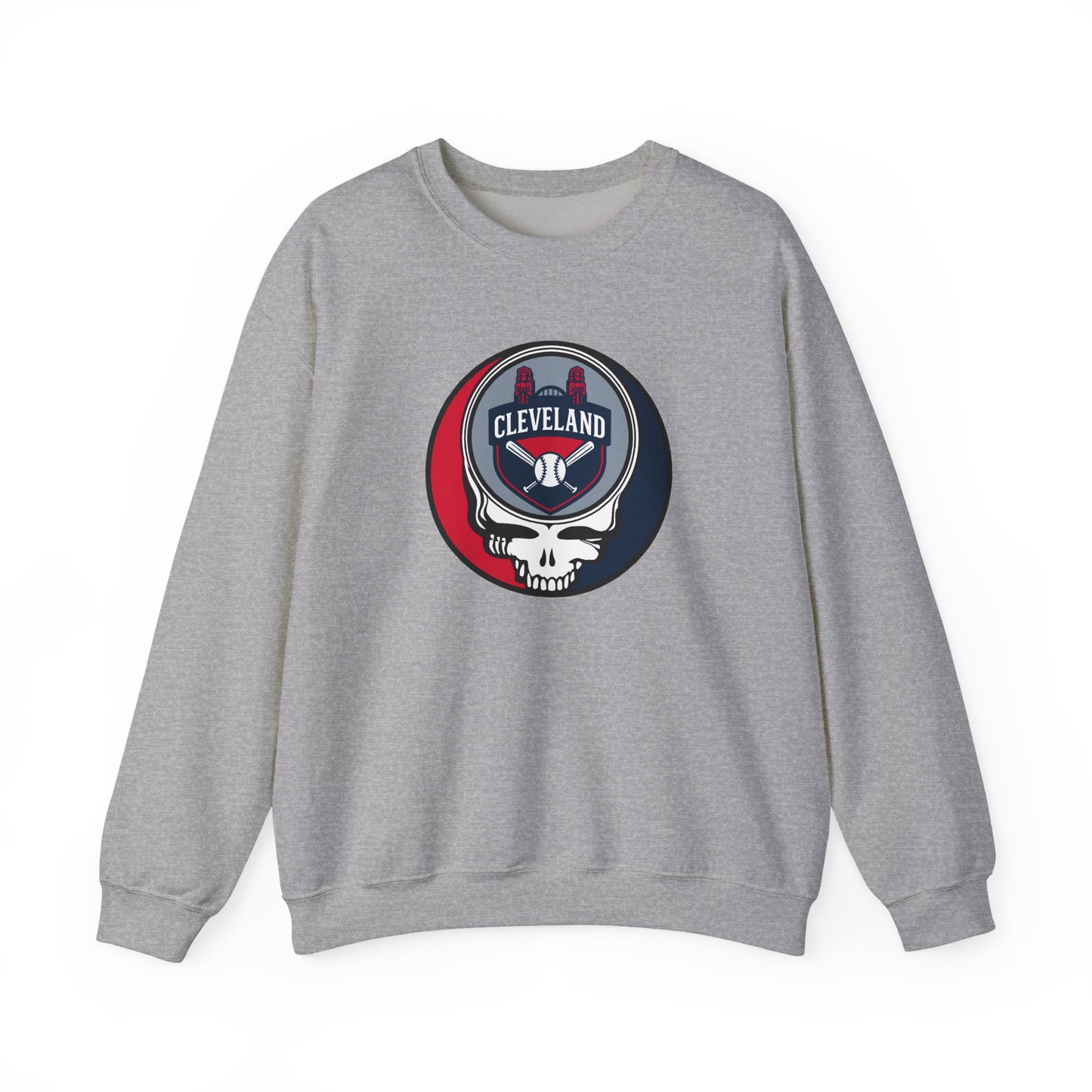 Cleveland Guardians Grateful Dead Stealie Crewneck Sweatshirt - MLB