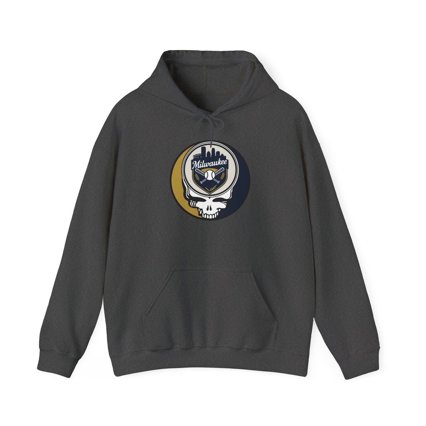 Milwaukee Brewers Grateful Dead Unisex Heavy Blend Hoodie - MLB