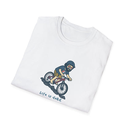 Mountain Bikin' Jerry - Life is dead. Grateful Dead TShirt