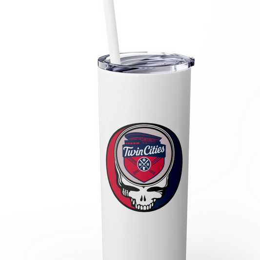 Minnesota Twins Stealie Skinny Tumbler with Straw, 20oz