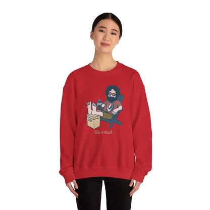 Stay Cool, Jerry Life is dead. Crewneck Sweatshirt