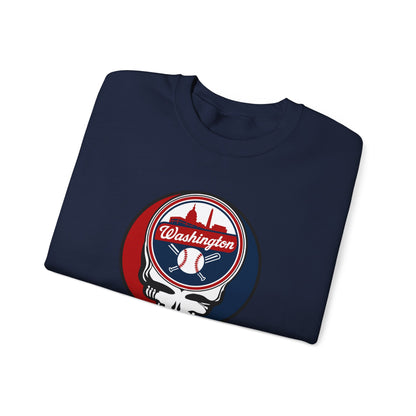Washington Nationals Grateful Dead Stealie Crewneck Sweatshirt - MLB