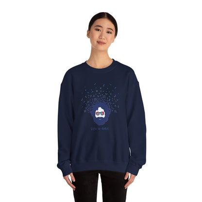 Jerry's Bursting With Music | Life is dead. Crewneck Sweatshirt