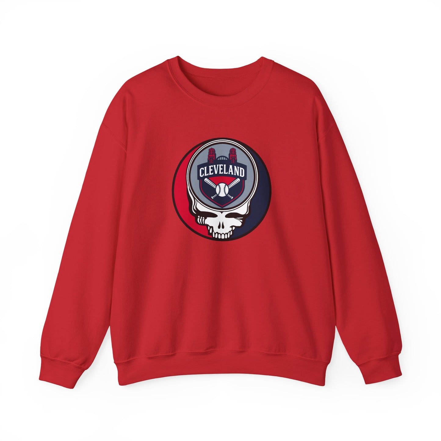Cleveland Guardians Grateful Dead Stealie Crewneck Sweatshirt - MLB