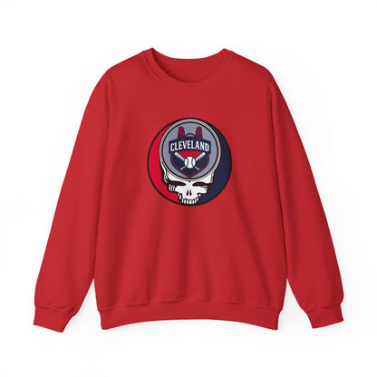 Cleveland Guardians Grateful Dead Stealie Crewneck Sweatshirt - MLB