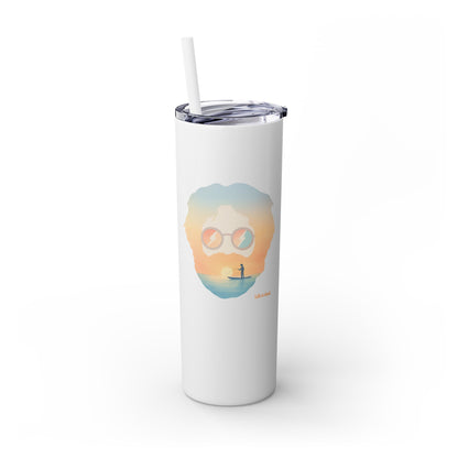 Tropical Jerry - Life is dead. Skinny Tumbler with Straw, 20oz