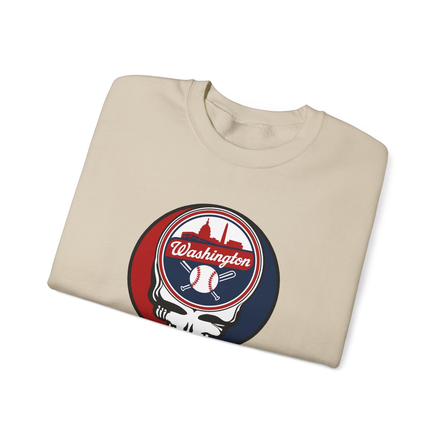 Washington Nationals Grateful Dead Stealie Crewneck Sweatshirt - MLB