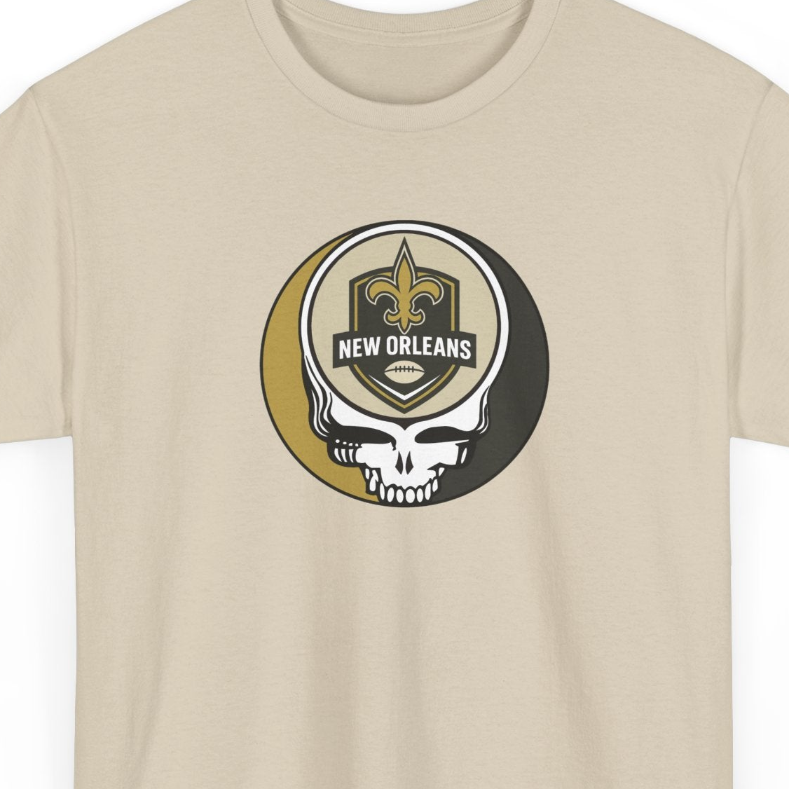 New Orleans Football Stealie Grateful Dead Steal Your Face T-Shirt - NFL