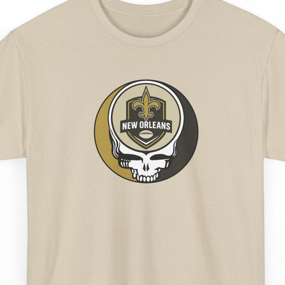 New Orleans Football Stealie Grateful Dead Steal Your Face T-Shirt - NFL