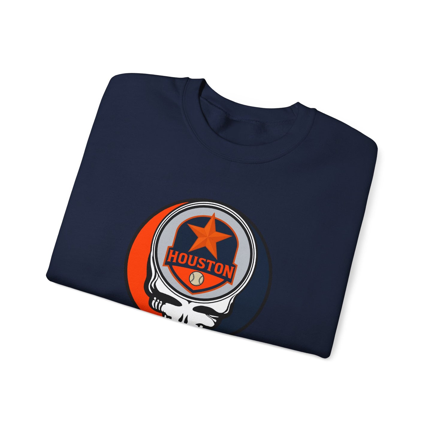 Houston Astros Stealie Grateful Dead Crewneck Sweatshirt - MLB