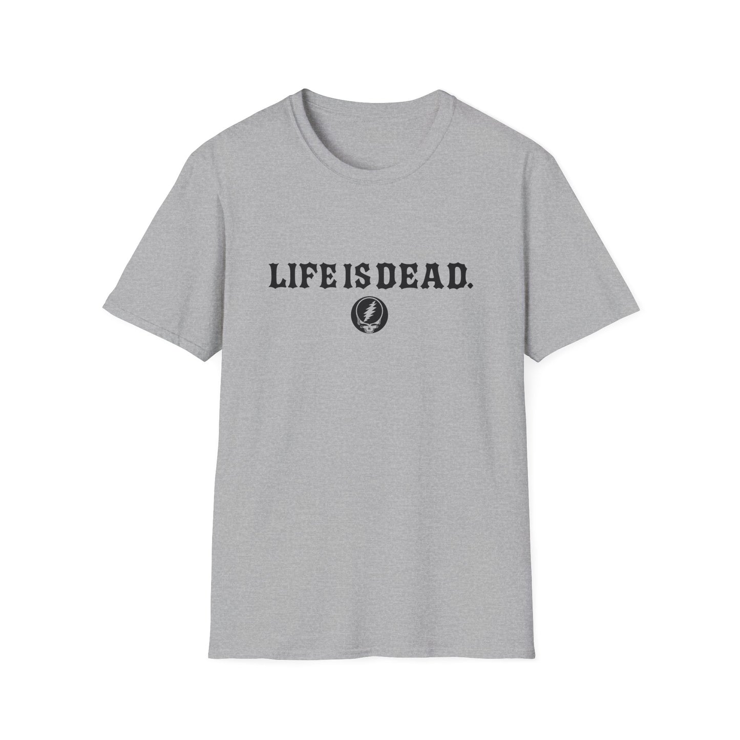 Shreddin' Jerry - Life is dead. Two-Sided Print Grateful Dead TShirt