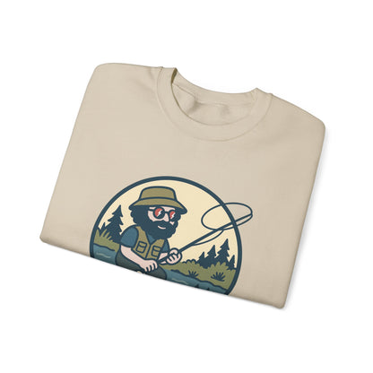 Fly Fishin' Jerry | Life is dead. Crewneck Sweatshirt