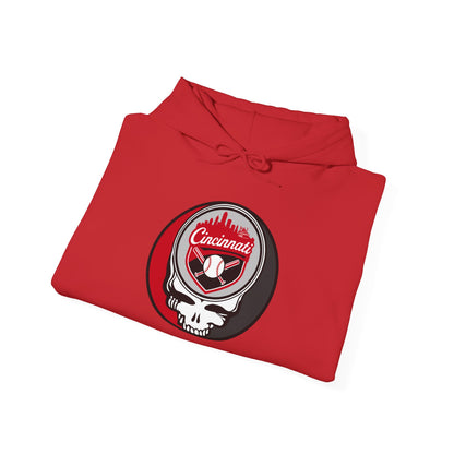 Cincinnati Reds Grateful Dead Unisex Heavy Blend Hoodie - Hooded Sweatshirt