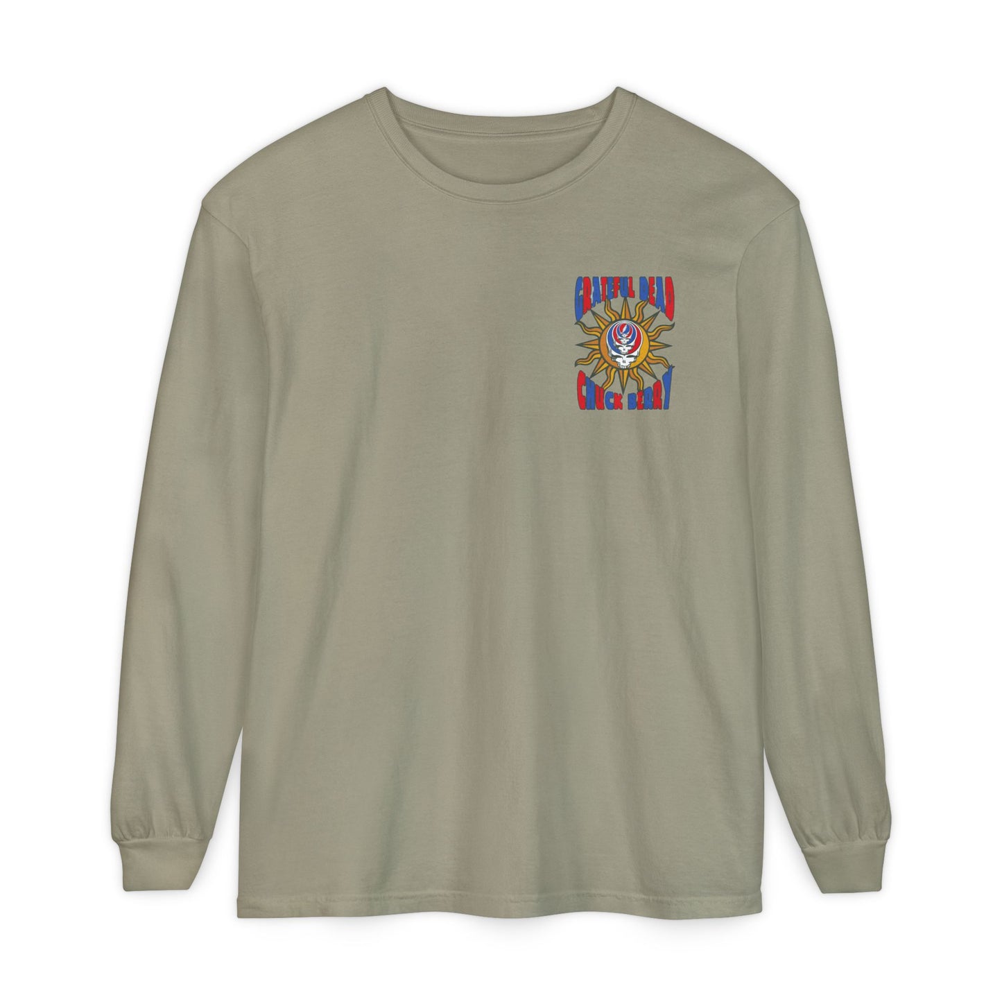 Grateful Dead and Chuck Berry Two-Sided Concert Tee - Vineyard Collection Garment-Dyed Long Sleeve