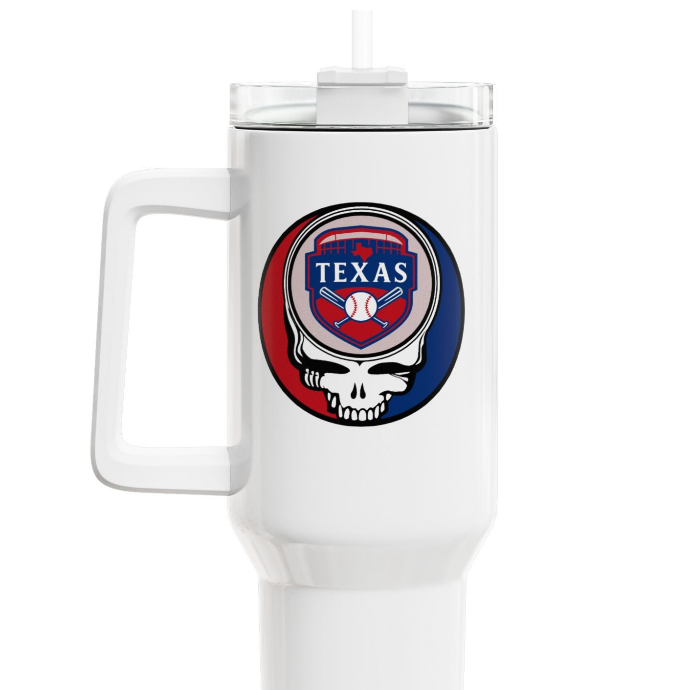Texas Rangers "Fat Man" Tumbler,  Double Insulated 40oz Travel Mug