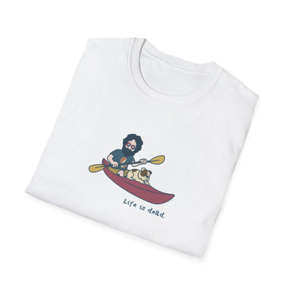 Kayakin' Jerry - Life is dead. Grateful Dead TShirt
