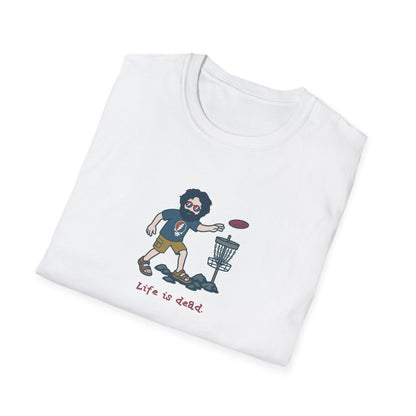Disc Golfin' Jerry - Life is dead. Grateful Dead TShirt