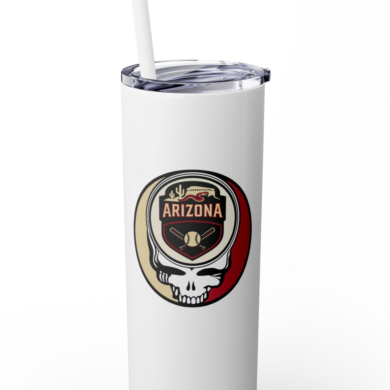 Arizona Diamondbacks Skinny Tumbler with Straw, 20oz