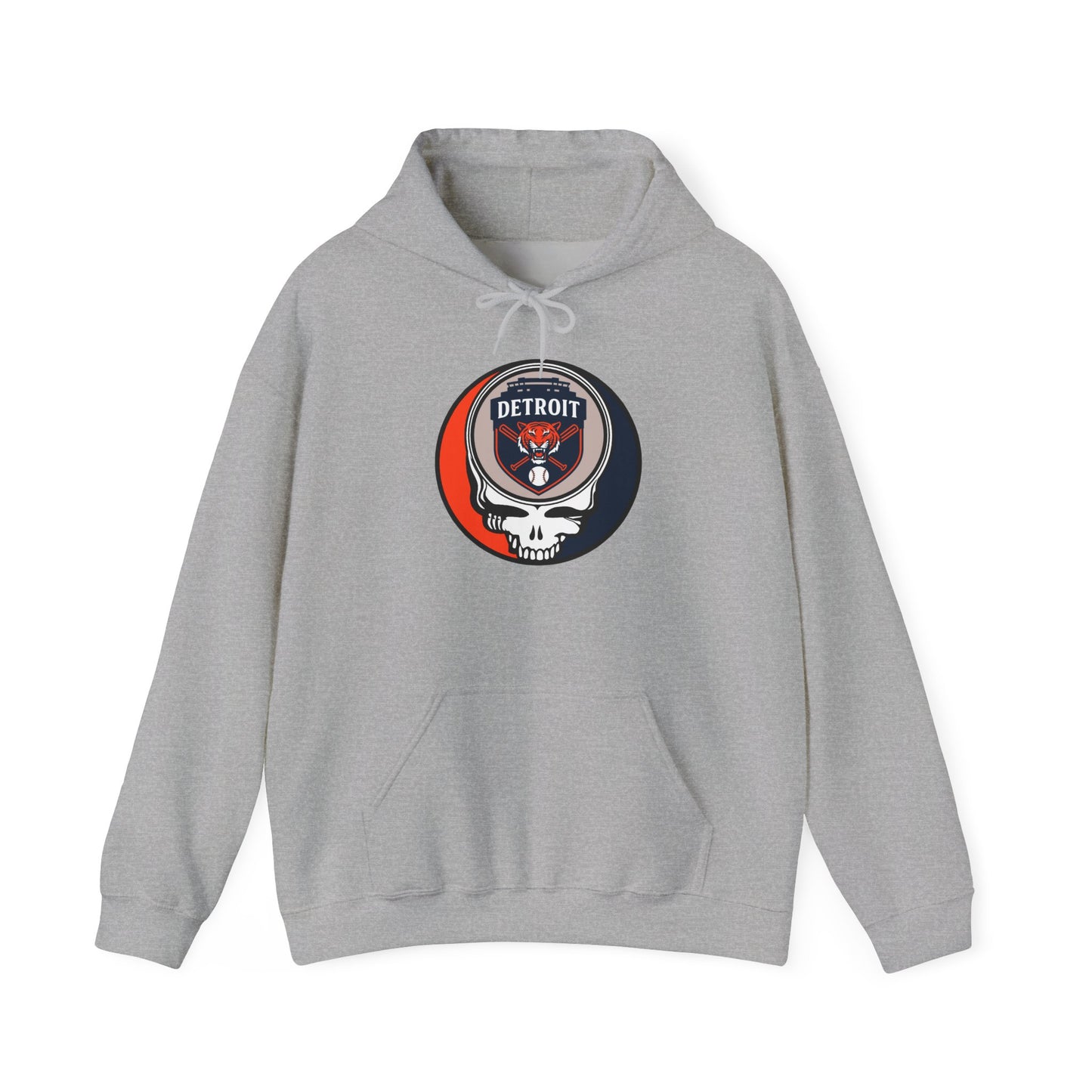 Detroit Tigers Grateful Dead Unisex Heavy Blend Hoodie - Hooded Sweatshirt