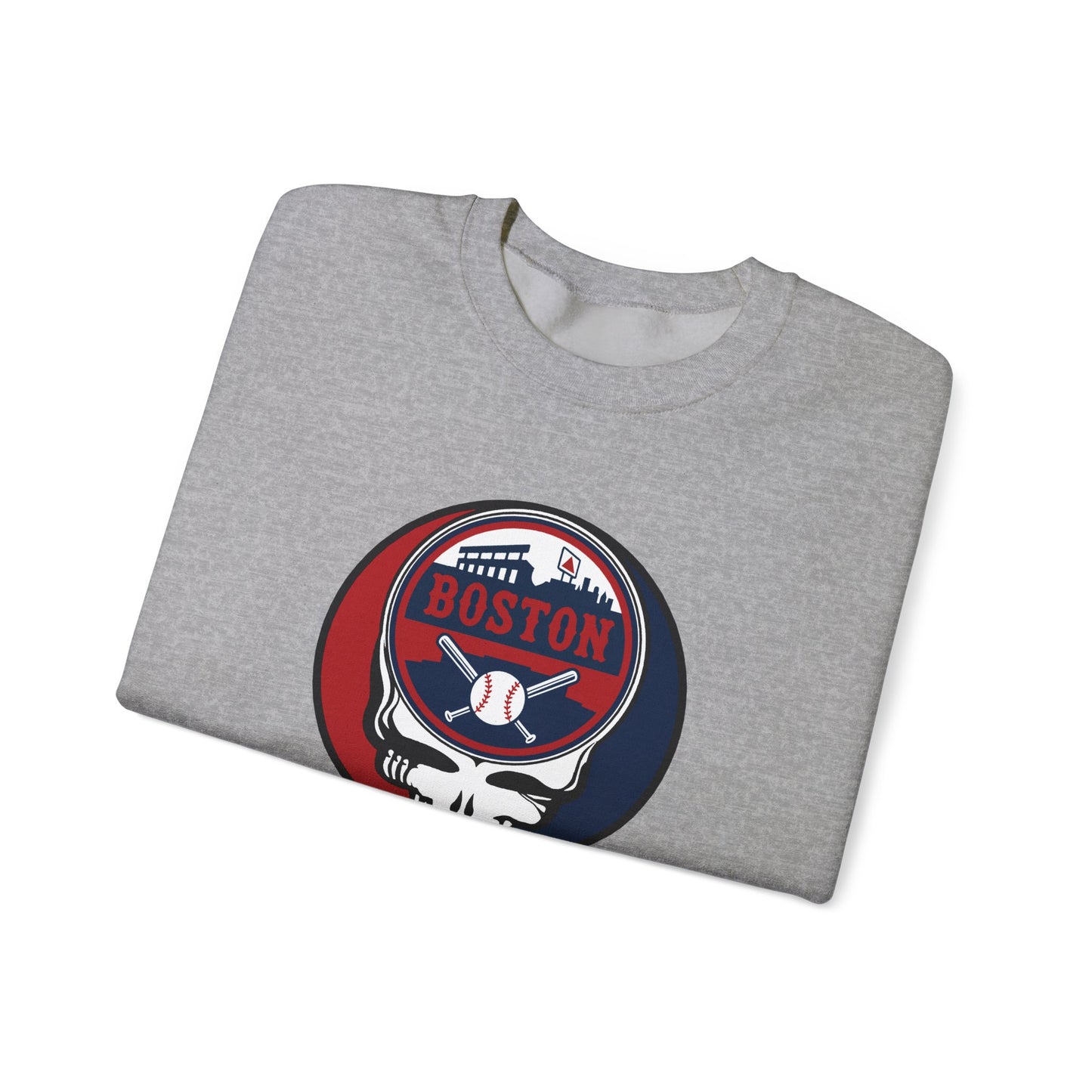 Boston Red Sox Stealie Grateful Dead Crewneck Sweatshirt - MLB