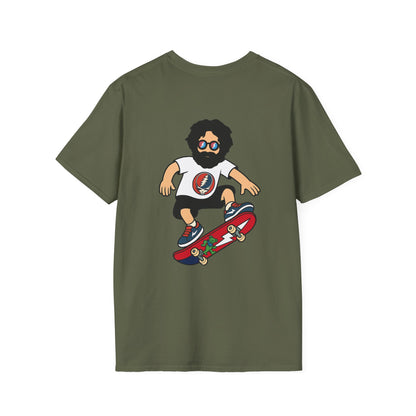 Shreddin' Jerry - Life is dead. Two-Sided Print Grateful Dead TShirt